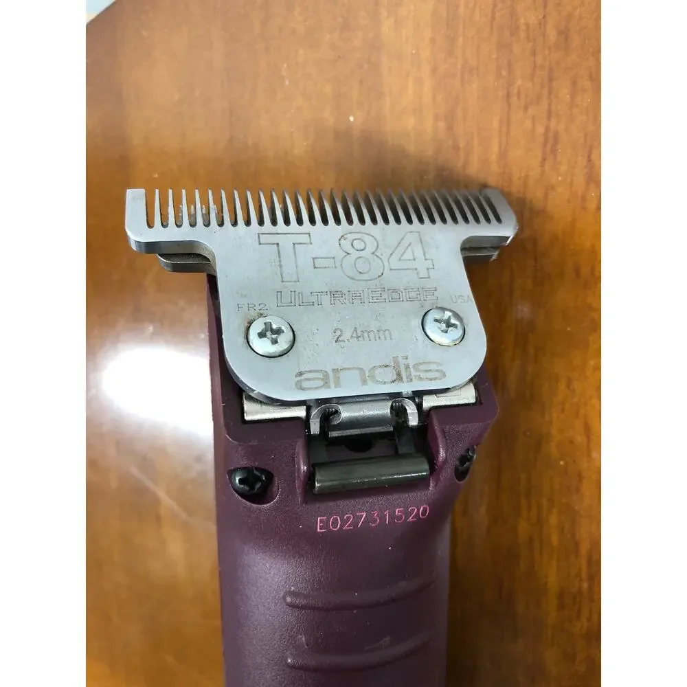 Andis AGC2 Pro Clip 2 Speed Animal Blade Clipper Burgundy Tested & Works